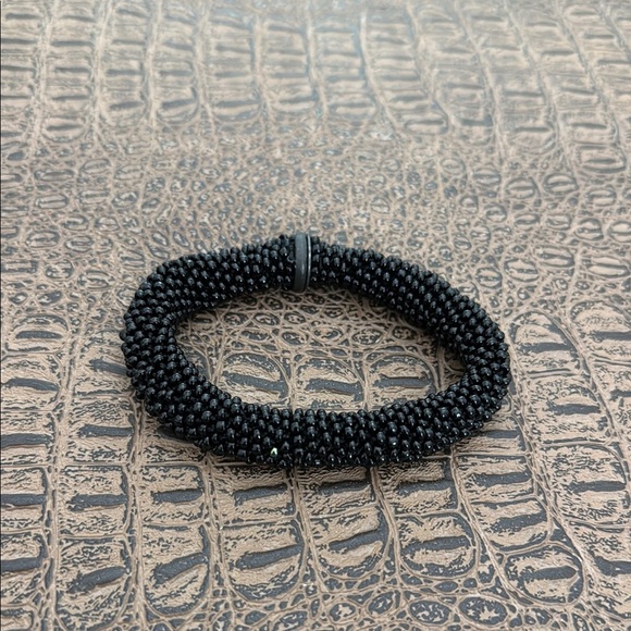 Black Beaded statement Bracelet - Picture 1 of 5